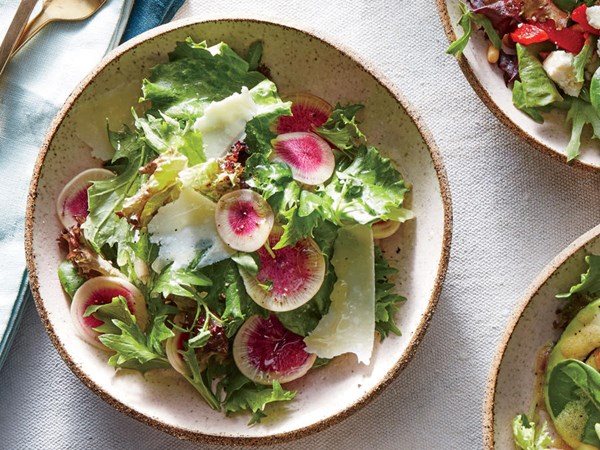 Radish and Parmesan salad