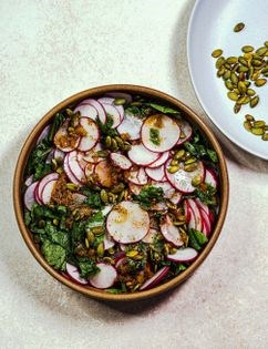 Radish salad with black vinegar