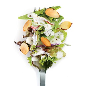 Radish salad with buttermilk-herb dressing