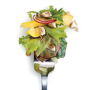 Radish salad with sesame-honey vinaigrette