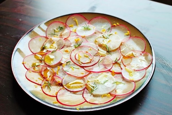 Radish sashimi