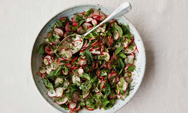 Radish, sumac and fresh herb salad