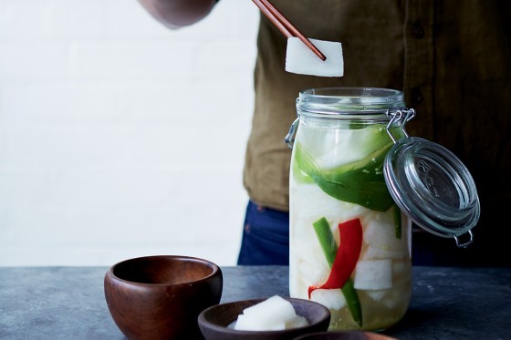 Radish water kimchi (Donchimi)