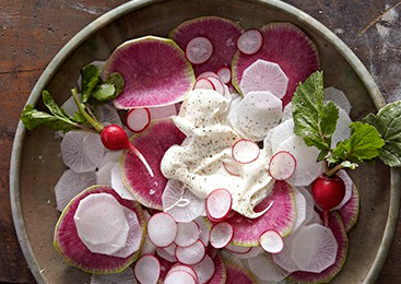 Radishes a la creme