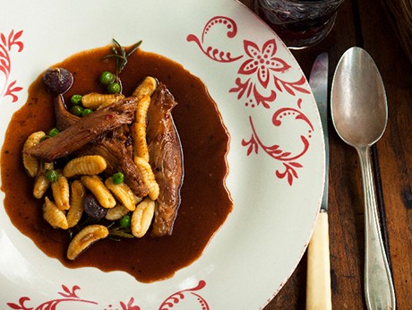 Ragout of lamb shoulder with cavatelli