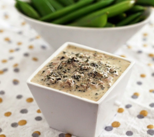 Rainbow chard-sweet onion Greek yogurt ranch dip