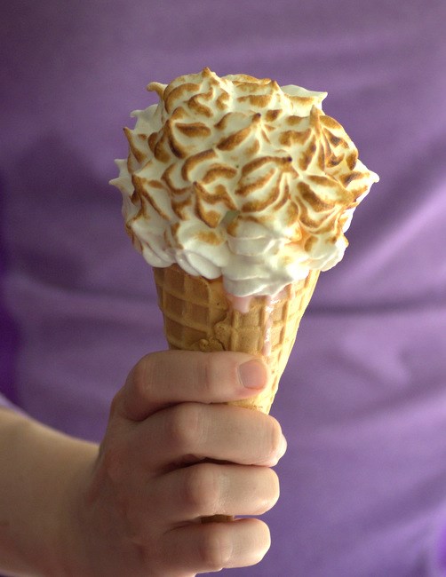 Rainbow cloud ice cream cones