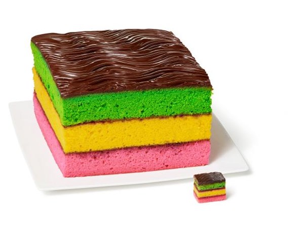 Rainbow cookie cake