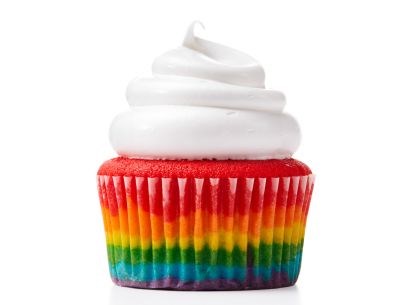 Rainbow cupcakes
