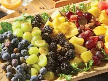 Rainbow fruit salad