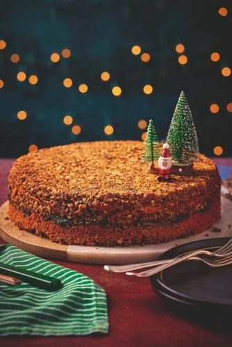 Rainbow layered nut roast
