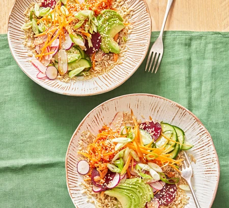 Rainbow rice bowl