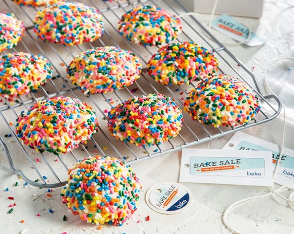 Rainbow sprinkle sugar cookies