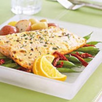 Rainbow trout with Dijon mayonnaise