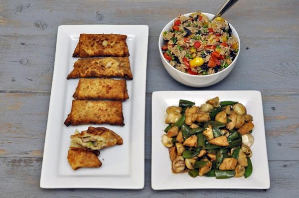 Rainbow vegetable fried rice