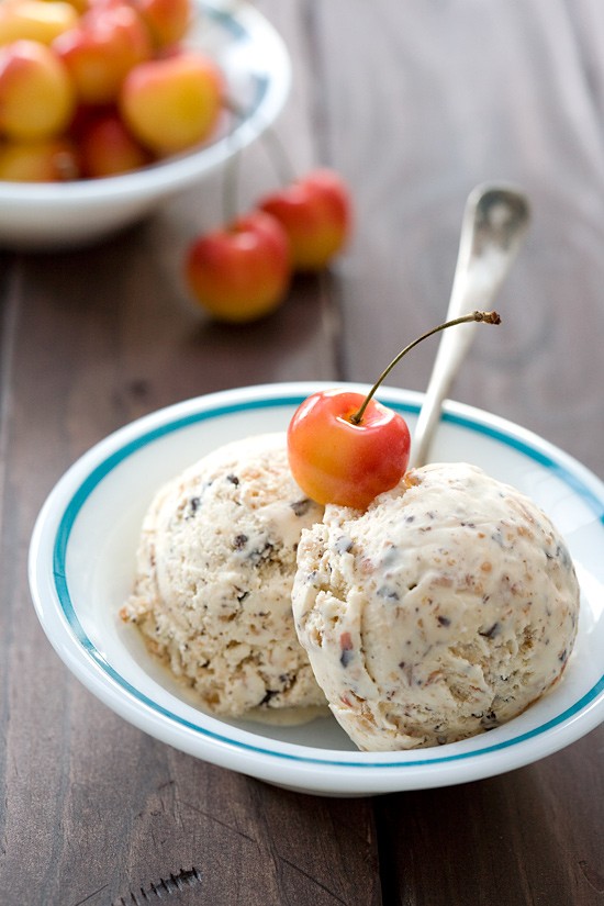 Rainier cherry chocolate chip ice cream