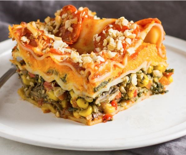 Raise-the-roof sweet potato-vegetable lasagna