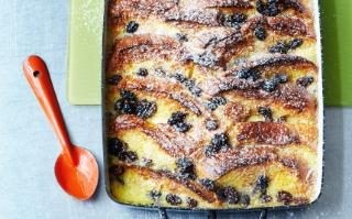 Raisin and Marsala bread-and-butter pudding