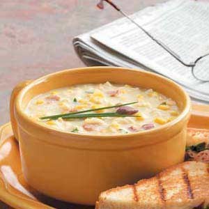 Ramen corn chowder 