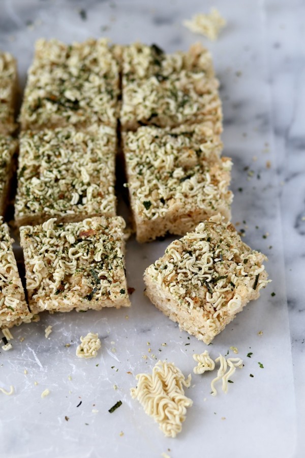 Ramen Rice Krispie treats