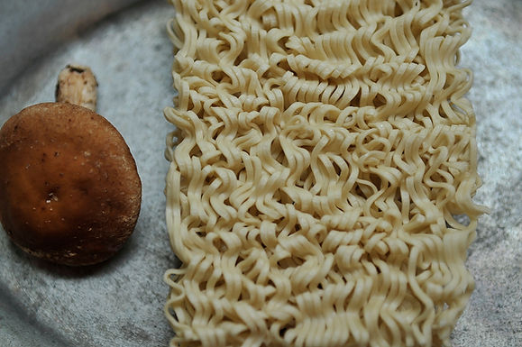 Ramen stir-fry with sesame, shiitake, & ginger