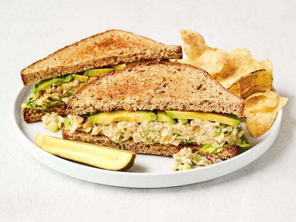 Ranch chickpea salad sandwiches