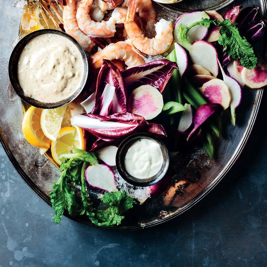Ranch dressing with crudités