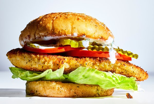 Ranch-seasoned chicken katsu sandwiches