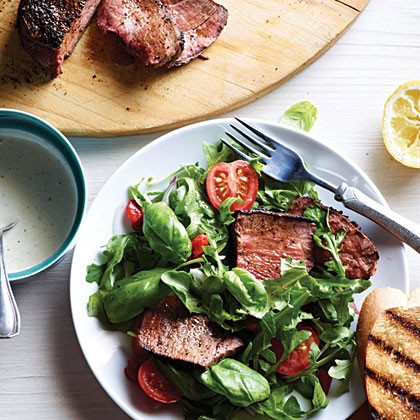 Ranch steak bruschetta salad