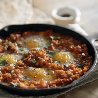 Ranch-style eggs (Huevos rancheros)