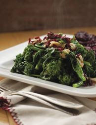 Rapini with garlic, chile, and lemon