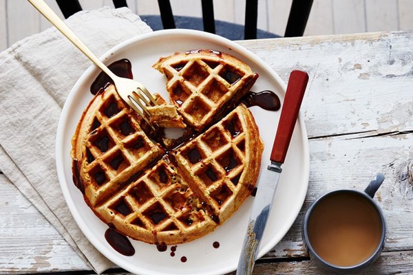 Ras el hanout pistachio Belgian waffles
