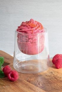 Raspberry & heather honey sorbet