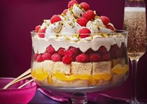 Raspberry & limoncello trifle