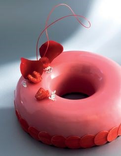 Raspberry & rose entremet