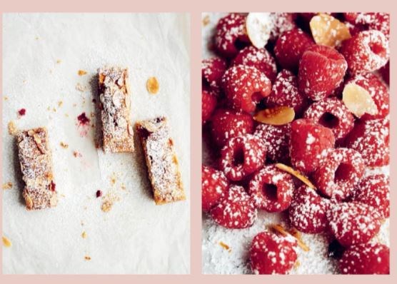 Raspberry & white chocolate bakewell