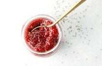 Raspberry-almond chia seed jam