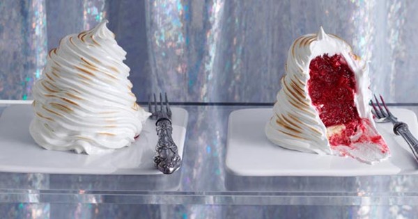 Raspberry and Aperol baked Alaska