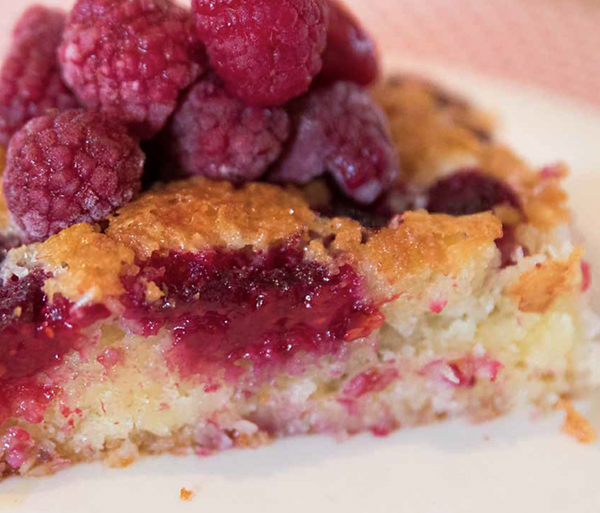 Raspberry and coconut slice [Angela Redfern]