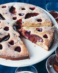 Raspberry-and-fig cake