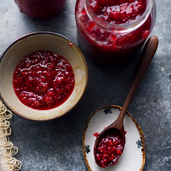 Raspberry and lemon jam