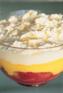 Raspberry and lemongrass trifles