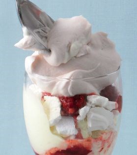 Raspberry and mascarpone parfait