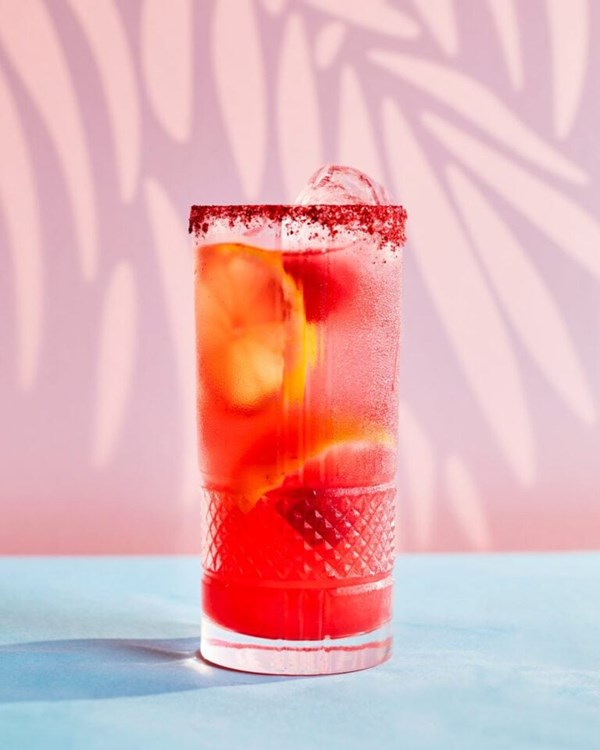 Raspberry and pink peppercorn lemonade 