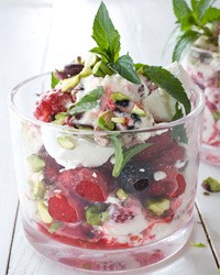 Raspberry-and-pistachio Eton mess