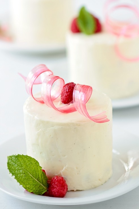 Raspberry and vanilla Dobos torte