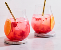 Raspberry and vanilla soda