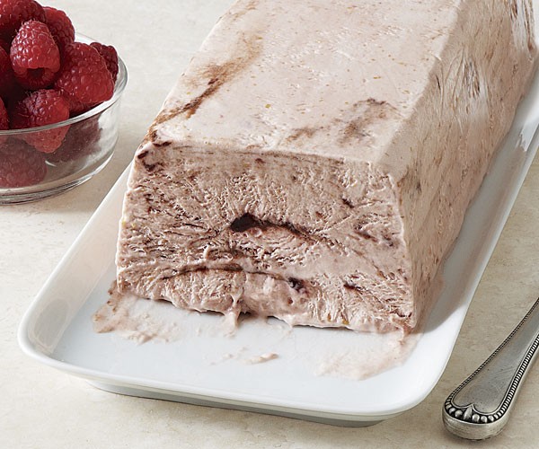 Raspberry-balsamic semifreddo