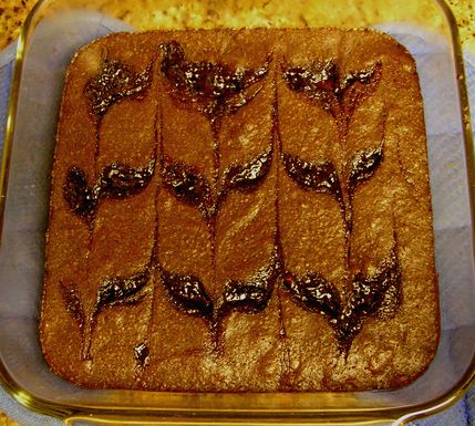 Raspberry brownies
