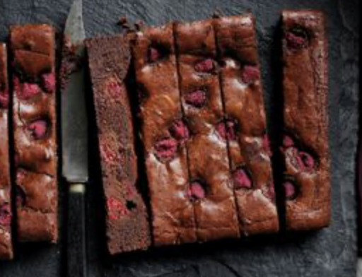 Raspberry buttermilk brownies